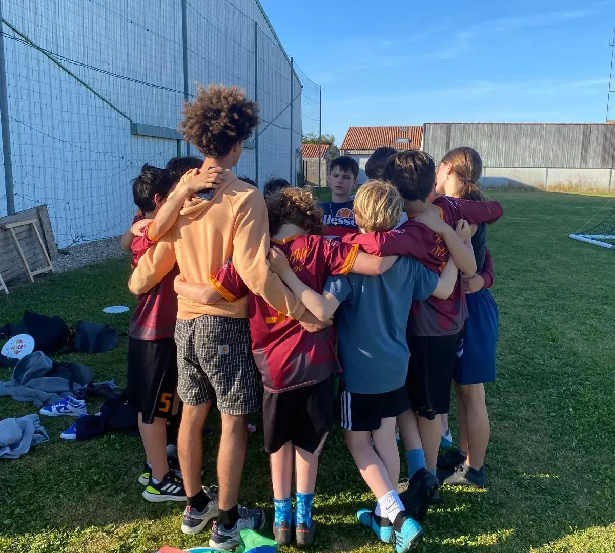 Photo enfants en équipe